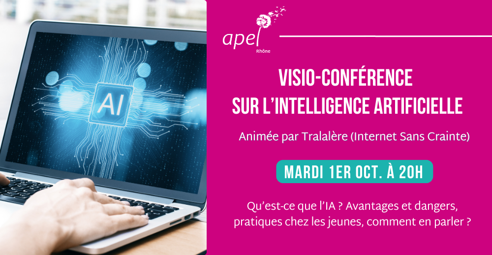 You are currently viewing Visio-conférence sur l’Intelligence Artificielle avec TRALALERE (Internet Sans Crainte)