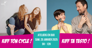 Lire la suite à propos de l’article Matinée KIFF TON CYCLE & KIFF TA TESTO – 25 janvier