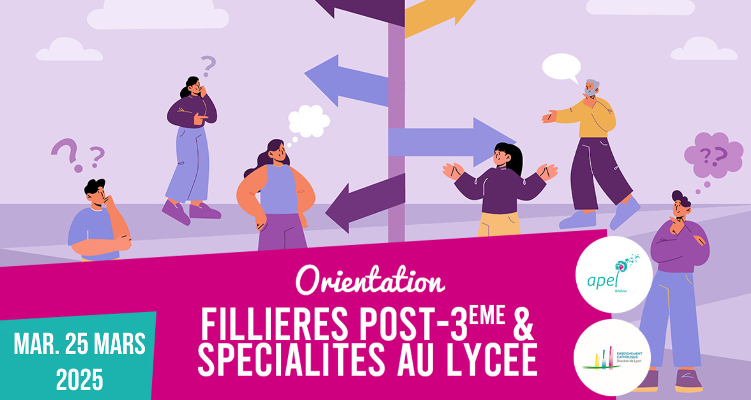 Lire la suite à propos de l’article Visioconférence orientation : filières post-3ème et spécialités au lycée le 25 mars